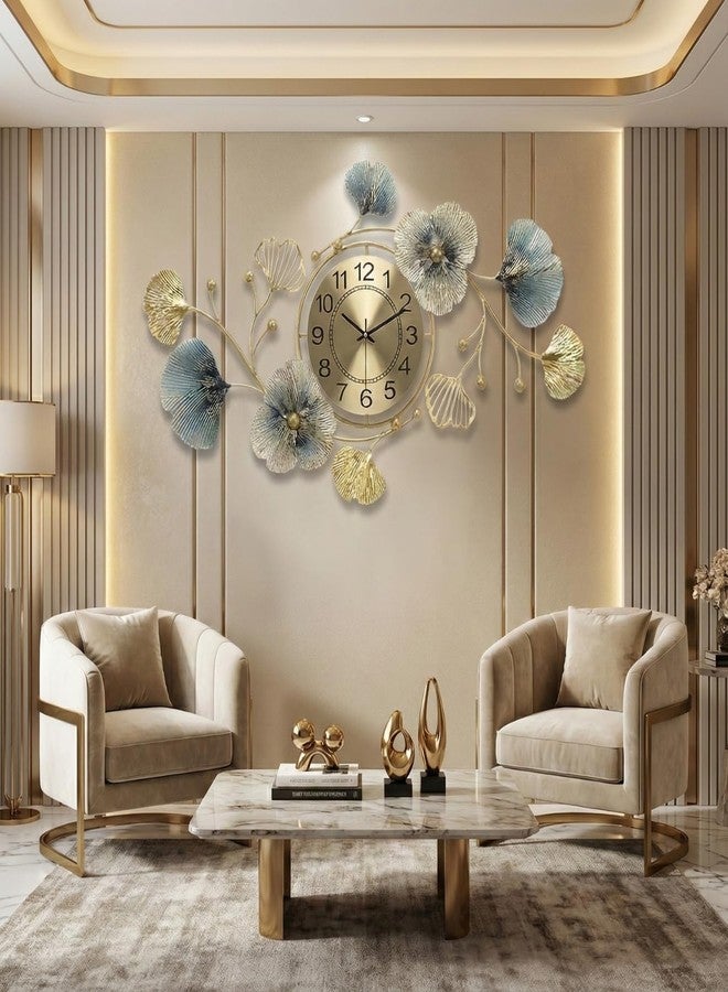 RIOH 32 Inch Big Metal Wall Clock for Living Room Modern Designer Decorative Wall Art Clock with Silent Sweep Quartz Movement for Home Office Hall and Interior Walls (kek) - Image 4