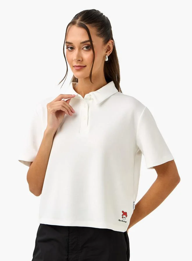 My Melody Print Polo T-shirt