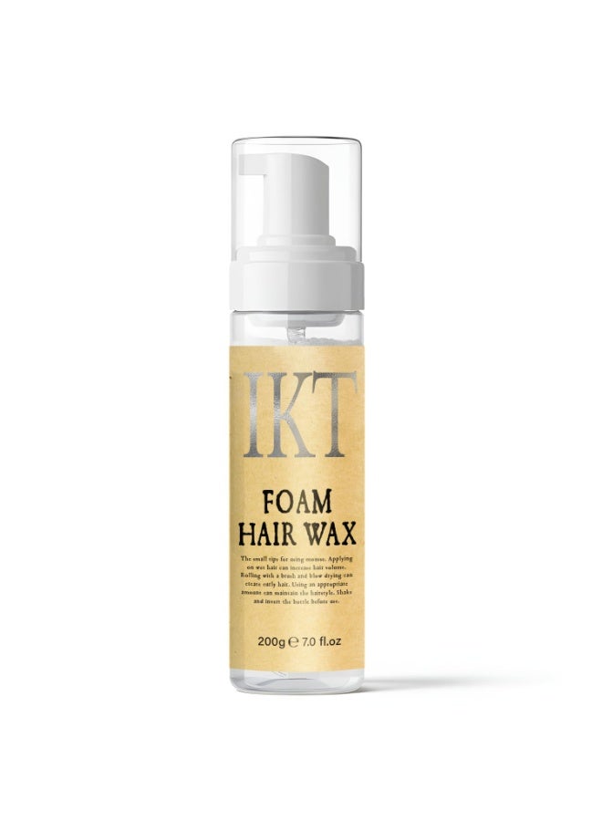IKT Elevate Your Style with Lightweight Foam Hair Wax A modern styling solution designed to add volume, texture, and flexible hold while keeping your hair soft, natural, and effortlessly manageable throughout the day without stiffness or residue. - Image 1