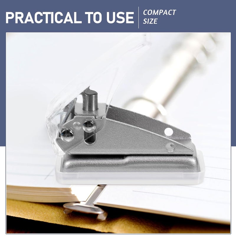 2pcs Mini Single Hole Puncher Plastic Paper Craft Tool for Projects Scrapbooking Planner Use Design for Easy Crafting - Image 3