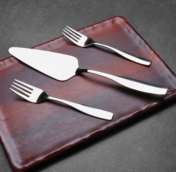 STEREN IMPEX | Cake Server | Serving Spatula - Set of 7 Pcs (1 Cake Server & 6 Forks) - Image 5