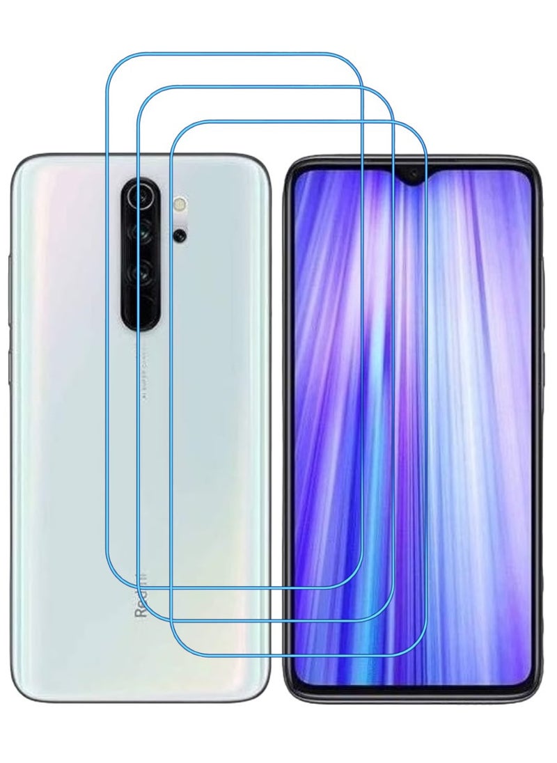 ACLIX 3 Pieces Antistatic ESD Dustproof Premium Quality High Definition Clear Tempered Glass Screen Protector Designed For Xiaomi Redmi Note 8 Pro - Image 1