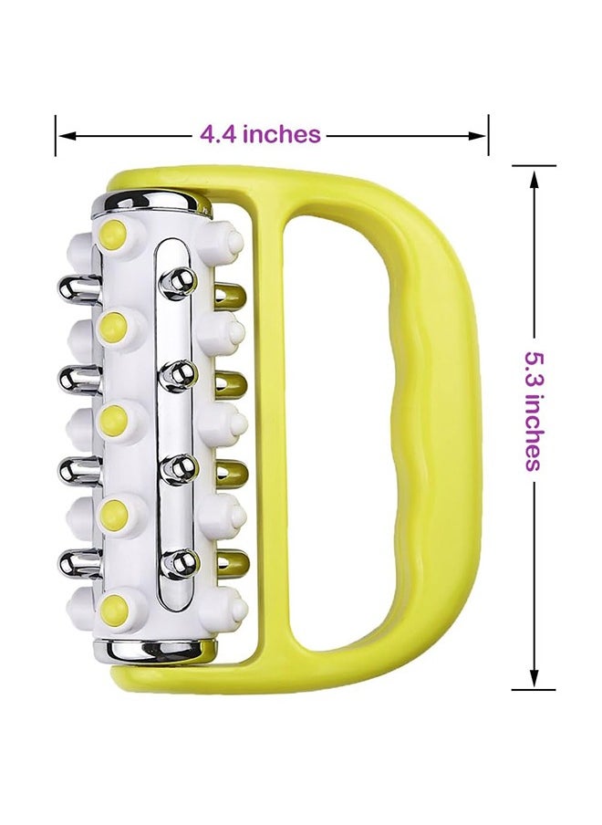Ocean Cellulite Massager Fascia Release And Muscle Massage Roller Mini Trigger Point Deep Tissue Myofascial Release Tool Body Massager For Men And Women Yellow  - Image 3