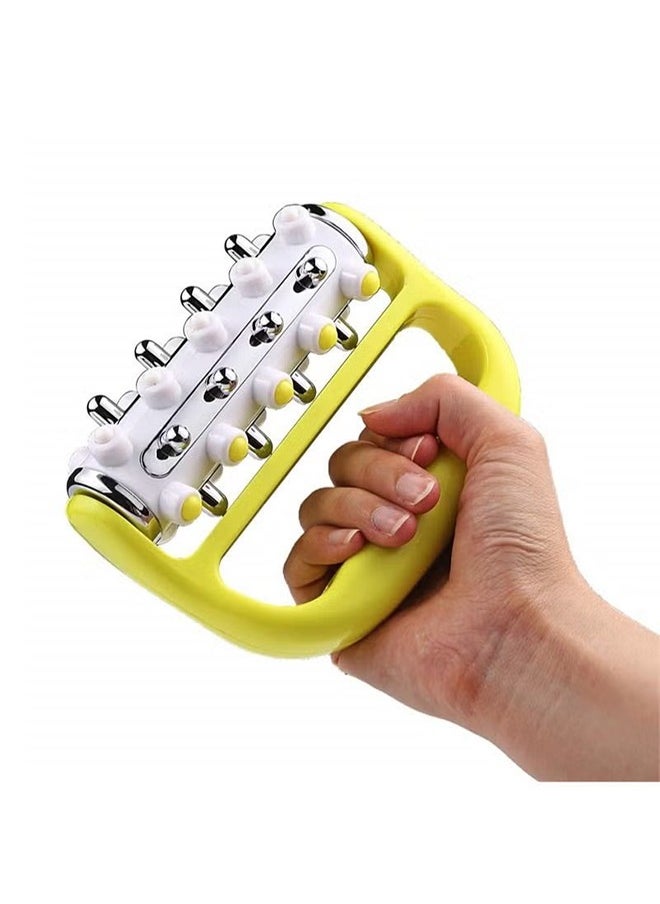 Ocean Cellulite Massager Fascia Release And Muscle Massage Roller Mini Trigger Point Deep Tissue Myofascial Release Tool Body Massager For Men And Women Yellow  - Image 4