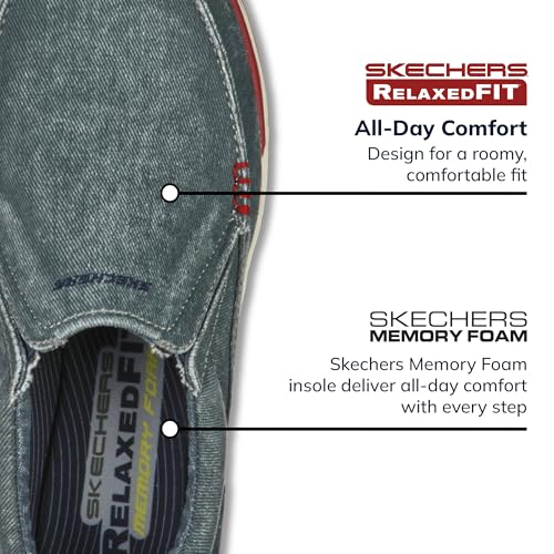 Skechers USA Men's Expected Avillo Relaxed-Fit Slip-On Loafer,Navy,10 Medium US - Image 2