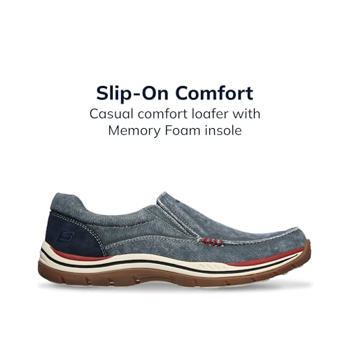 Skechers USA Men's Expected Avillo Relaxed-Fit Slip-On Loafer,Navy,10 Medium US - Image 3