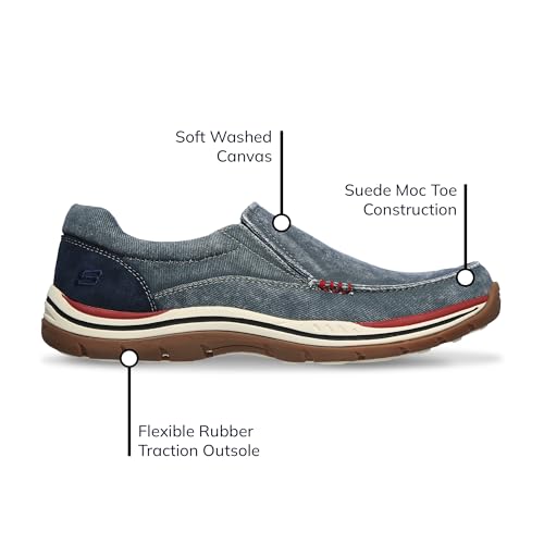 Skechers USA Men's Expected Avillo Relaxed-Fit Slip-On Loafer,Navy,10 Medium US - Image 4