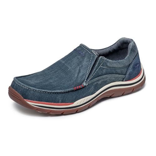Skechers USA Men's Expected Avillo Relaxed-Fit Slip-On Loafer,Navy,10 Medium US - Image 1
