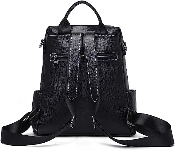MUCHOVA Stylish Anti Theft Women's Fashion Backpack | Sling | Shoulder | Handbag | Ladies Purse | College Bag for Girls | Crossbody | Casual | Daypack (Black) - Image 3