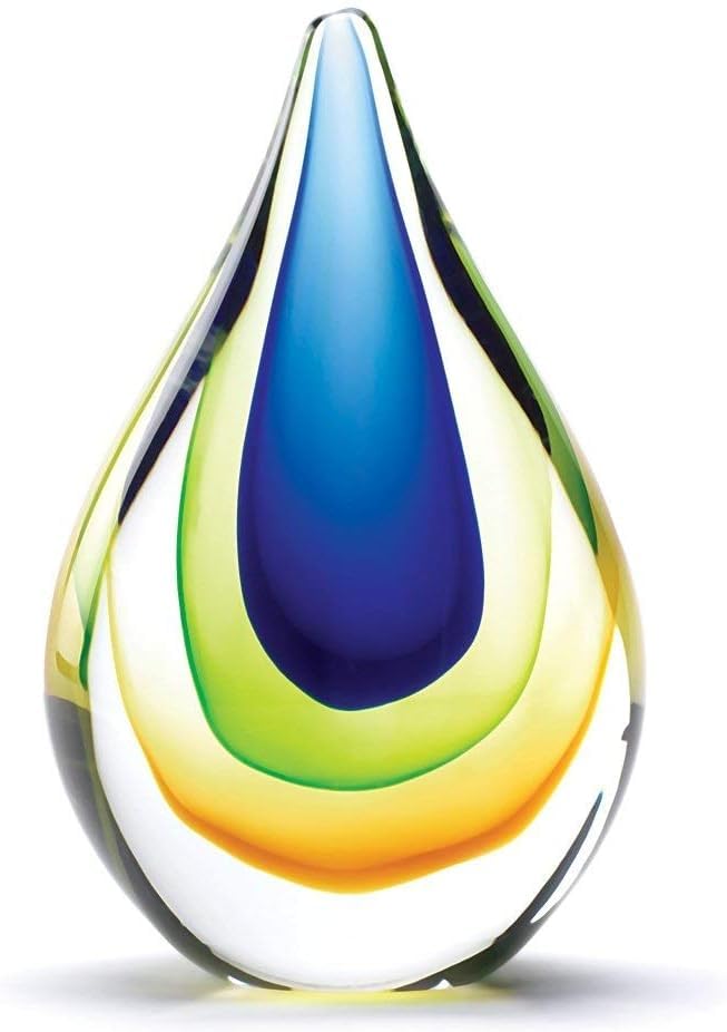 Zingz & Thingz Gifts & Decor Zingz & Thingz Dazey Den Collection Glass Teardrop Décor, Teardrop, 4x2x6.5 - Image 5
