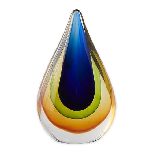 Zingz & Thingz Gifts & Decor Zingz & Thingz Dazey Den Collection Glass Teardrop Décor, Teardrop, 4x2x6.5 - Image 1