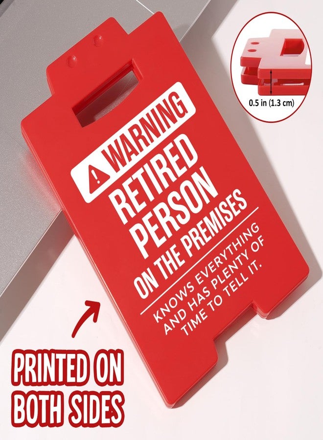 Afterprints هدايا تقاعد مضحكة من Afterprints للرجال والنساء - لافتة مكتبية مكتوب عليها "تحذير: متقاعد"، زينة رائعة لحفلات التقاعد، لوحة مكتبية، فكرة هدية تقاعد لزملاء العمل أو الأصدقاء أو العائلة - Image 4