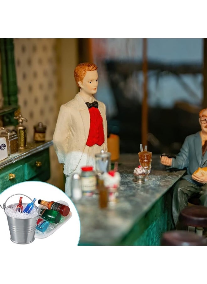 Waydress Waydress Fakes Miniature Clear Plastic Doll House Ice Cubes for Dollhouse Cups Sprinkle Decorations Fake Cake Dessert Beer Drinks Dollhouse Kitchen Food Accessories (200 g)  - Image 1