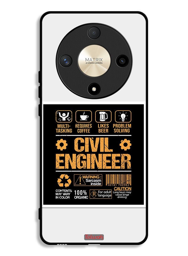 Tolwak Honor X9b Protective Case Cover Civil Engineer Sticker - Image 1
