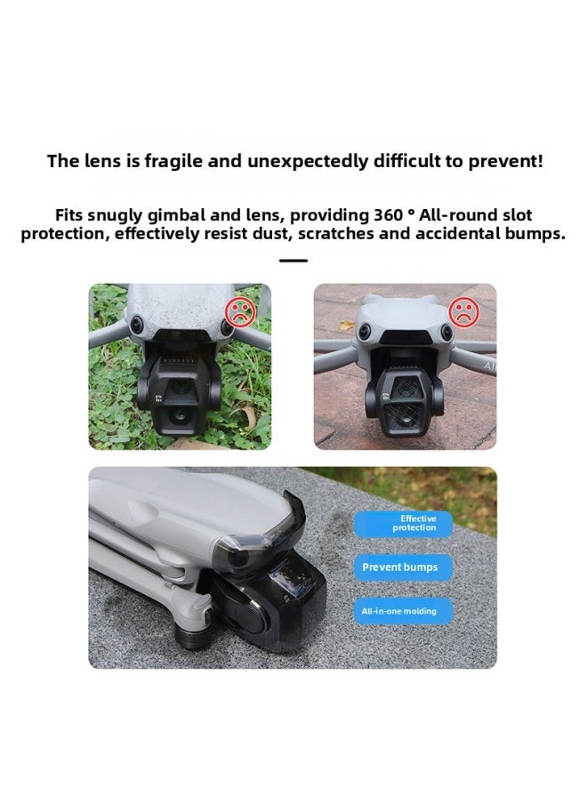 Generic Suitable For DJI AIR 3S Lens Cover Anti-scratch Anti-collision PTZ Integrated Protective Cover Protective Accessories-Color:Air 3s Lens Cap  - Image 3