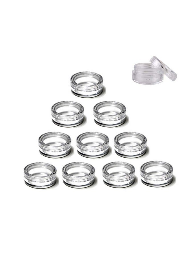 GBSTORE 3 Gram Plastic Cosmetic Containers,For Eye Shadow Nails Powder Jewelry Cosmetic Lip Balm Lip Gloss Cream Lotion And Creams Sample Make-Up Storage(10 Pcs) - Image 1