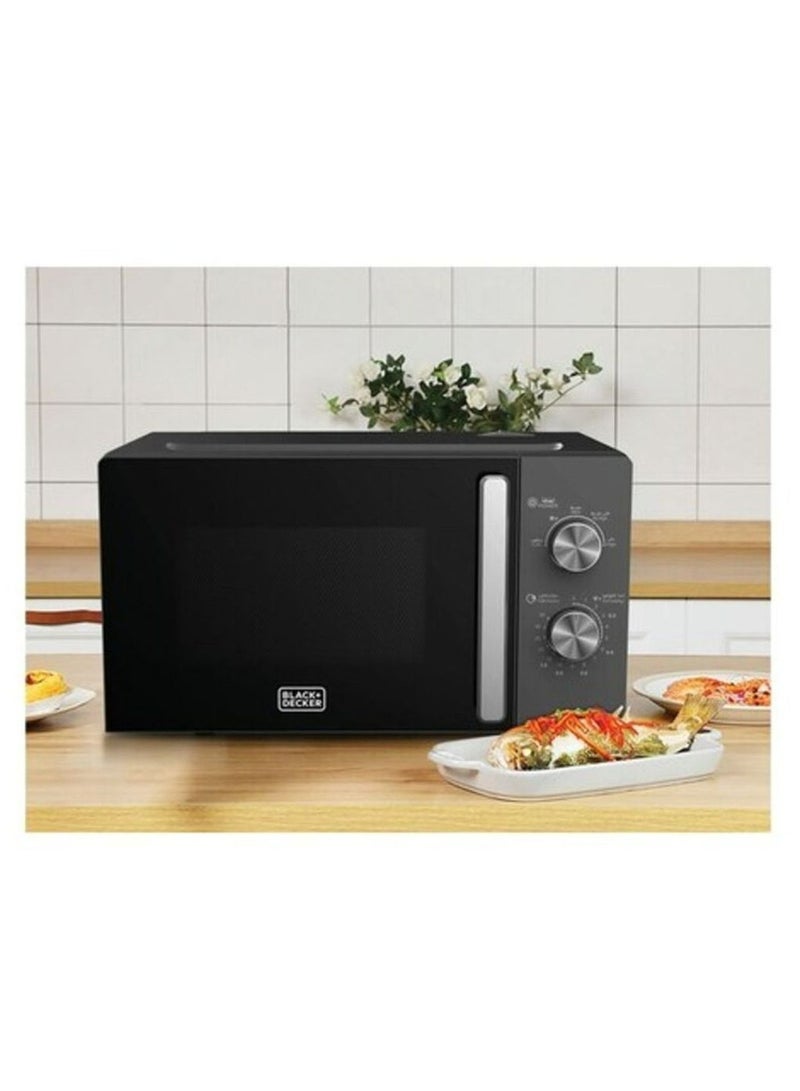 BLACK+DECKER Basic Microwave Oven 20 L 700 W Mz2015P-B5 Grey - Image 2