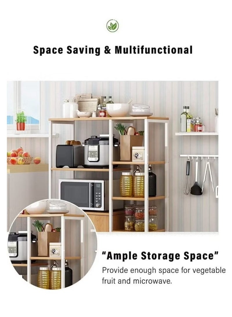 إكسبرت رف مطبخ / وحدات رف مطبخ مع خزانة تخزين 4 طبقات / فرن ميكروويف / حامل توابل - Image 2