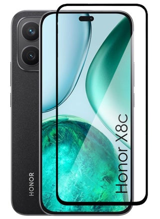 For Honor X8c - Tempered Glass Screen Protector - Delicate Touch , Higher Transparency , Easy to Install ,Anti-scratch and Bubble-free Screen Protector - Black - pzsku/ZB4F13993D24FCE5EA0B8Z/45/1747225919/c194c325-bd95-4322-80a1-3eefb9adae39