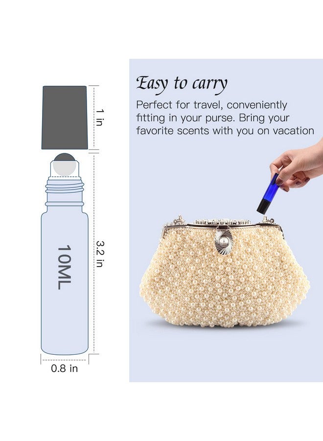 ULG Essential Oil Roller Bottles 48 Pack 10Ml Cobalt Blue Glass Empty Bottles With Stainless Steel Roller Balls (10 Extra Roller Balls, 4 Openers, 4 Droppers, 48 Waterproof Labels) - Image 4