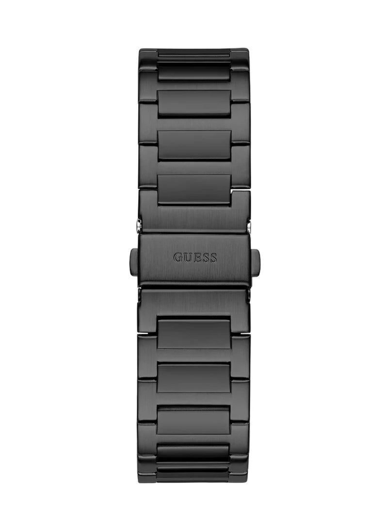 GUESS Men’s Black Analog Quartz Stainless Steel Watch GW0833G2 - 44mm  - Image 4