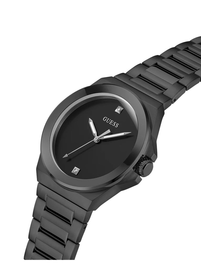 GUESS Men’s Black Analog Quartz Stainless Steel Watch GW0833G2 - 44mm  - Image 2