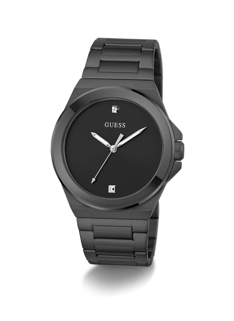 GUESS Men’s Black Analog Quartz Stainless Steel Watch GW0833G2 - 44mm  - Image 5