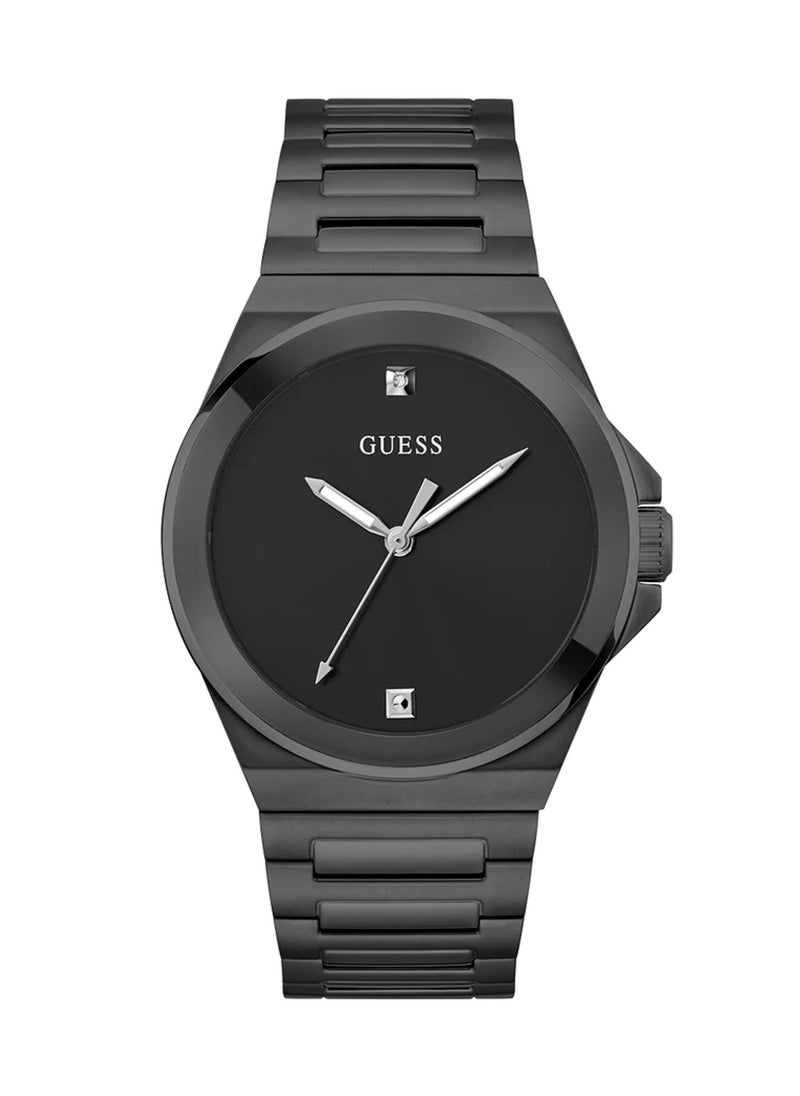 GUESS Men’s Black Analog Quartz Stainless Steel Watch GW0833G2 - 44mm  - Image 1