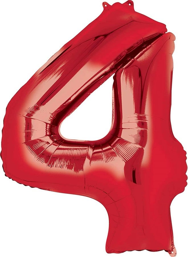 Anagram Superman 4th Birthday Party Supplies 7pc Balloon Bouquet Decorations - Image 4