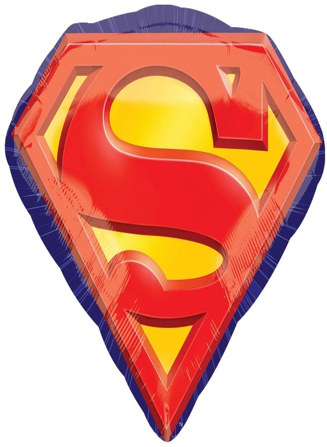 Anagram Superman 4th Birthday Party Supplies 7pc Balloon Bouquet Decorations - Image 2