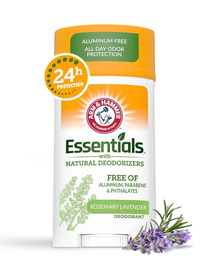 Arm & Hammer Essentials Deodorant with Natural Deodorants, Refreshing Lavender & Rosemary, 2.5 oz - Image 1