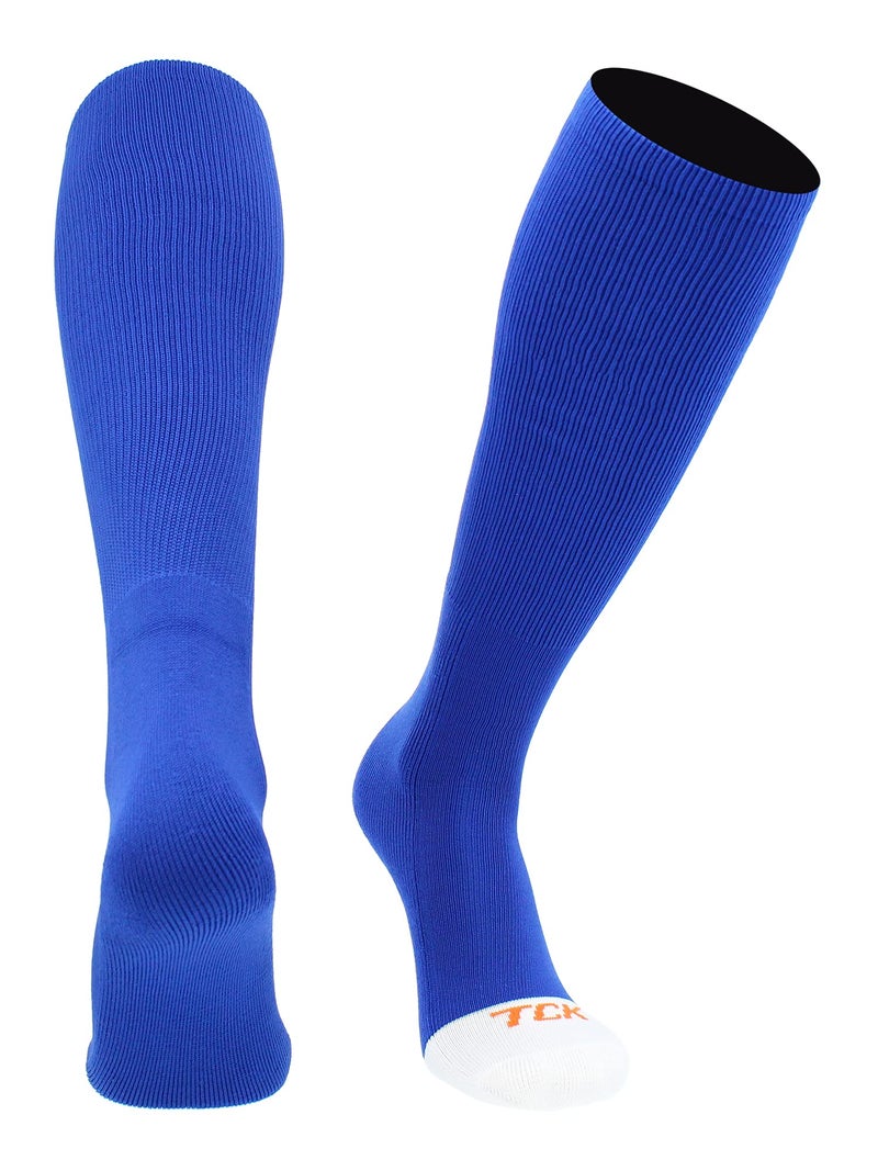 TCK Prosport Tube Socks Baseball Socks Softball Football Socks Durable and Moisture Wicking Over the Calf (Royal, Medium) - Image 1