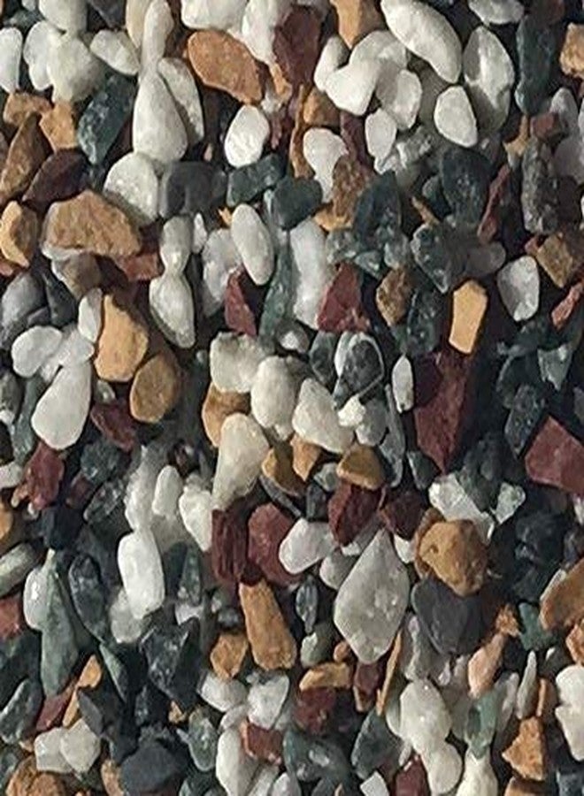 Pikvy Chips - Mix Decorative Stones Marble Chips Pebble Stones for Aquarium Home Garden Indoor & Outdoor Decoration (1 Kg) - Image 1