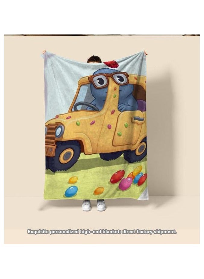 Baby and children's cartoon flannel thin blanket (warm and comfortable, suitable for sleep, games) 70cm*100cm - 1199