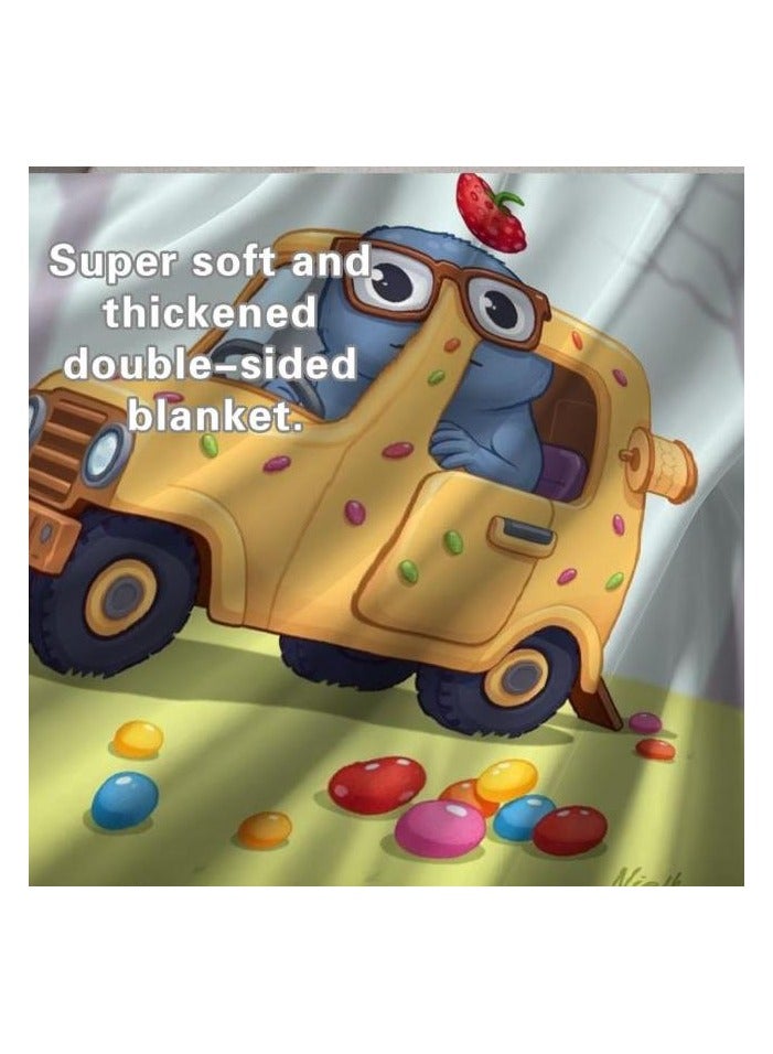 Baby and children's cartoon flannel thin blanket (warm and comfortable, suitable for sleep, games) 70cm*100cm - 1199