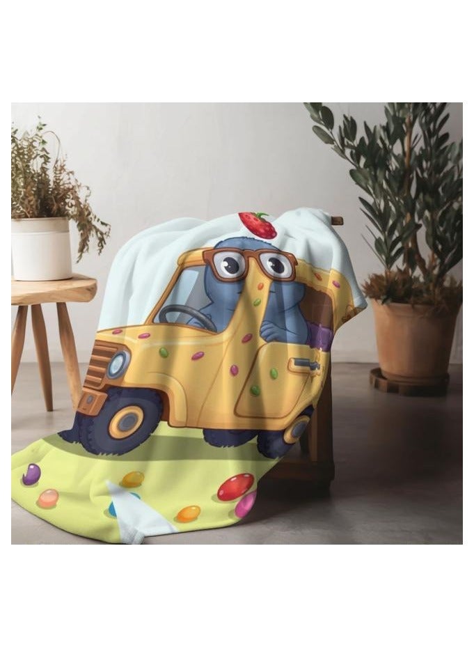 Baby and children's cartoon flannel thin blanket (warm and comfortable, suitable for sleep, games) 70cm*100cm - 1199