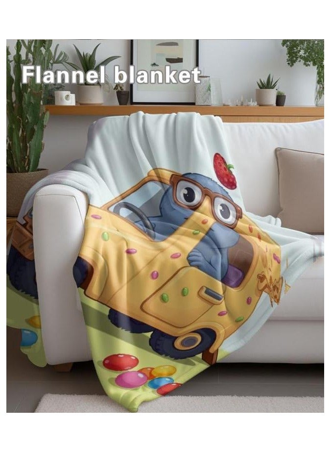 Baby and children's cartoon flannel thin blanket (warm and comfortable, suitable for sleep, games) 70cm*100cm - 1199
