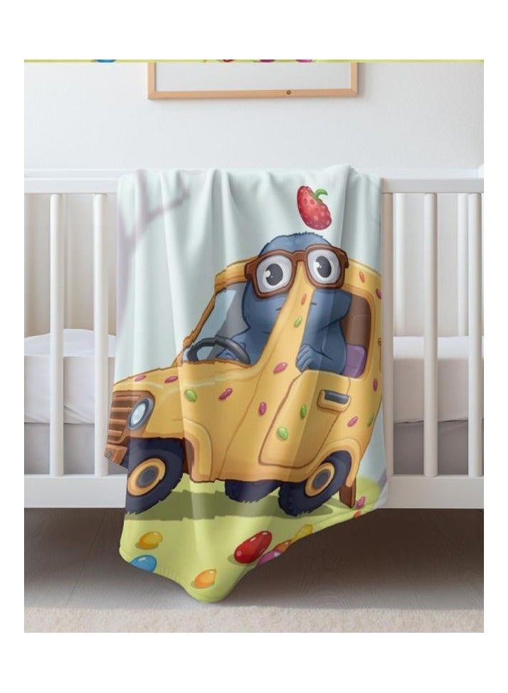 Baby and children's cartoon flannel thin blanket (warm and comfortable, suitable for sleep, games) 70cm*100cm - 1199