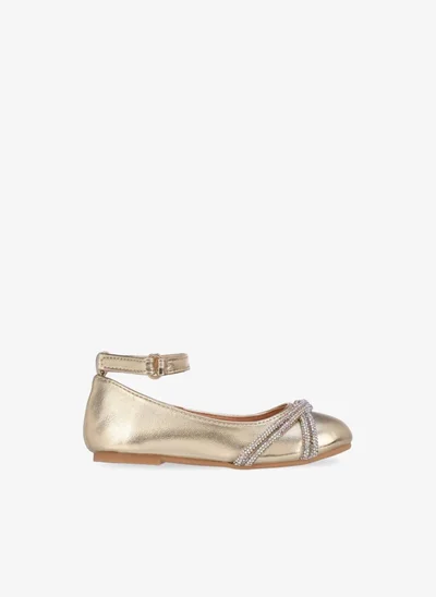 Flora Bella By Shoexpress Flora Bella Girls Embellished Hook & Loop Mary Jane Shoes