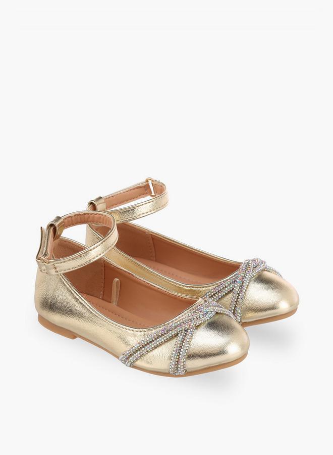 Flora Bella By Shoexpress Flora Bella Girls Embellished Hook & Loop Mary Jane Shoes - Image 1