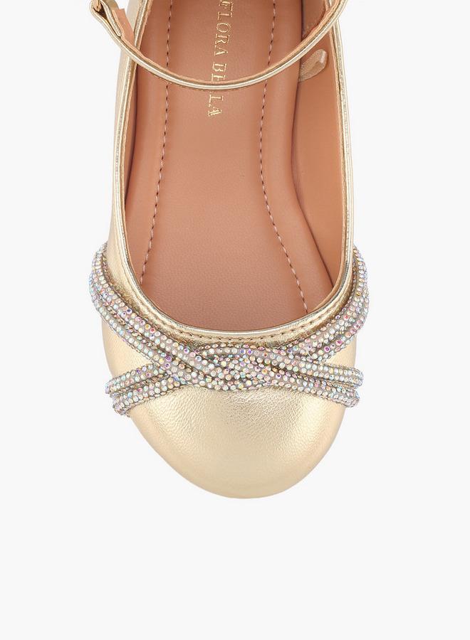 Flora Bella By Shoexpress Flora Bella Girls Embellished Hook & Loop Mary Jane Shoes - Image 4