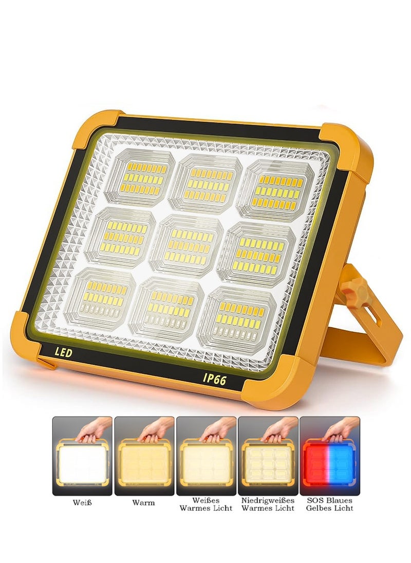 Generic - Rechargeable Spotlight Solar Power Bank for Camping, Workshop, Outdoor, Garage, Basement - Image 1