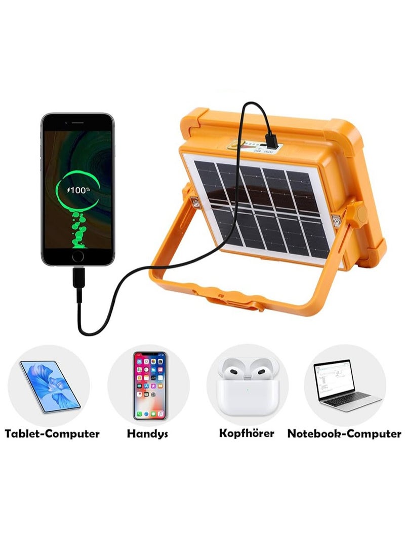 Generic - Rechargeable Spotlight Solar Power Bank for Camping, Workshop, Outdoor, Garage, Basement - Image 1