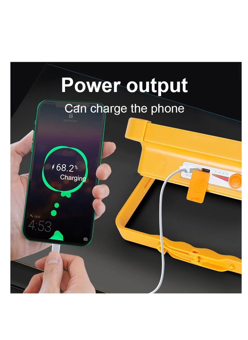 Generic - Rechargeable Spotlight Solar Power Bank for Camping, Workshop, Outdoor, Garage, Basement - Image 1