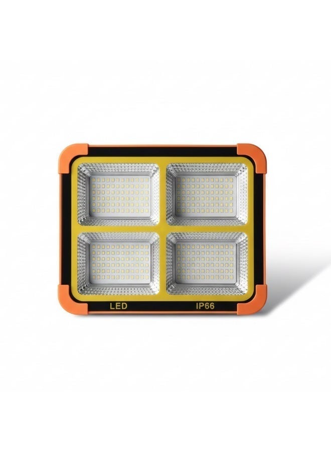 Multifunctional Solar LED Floodlight - USB Rechargeable with Power Bank Function - Red & Blue Emergency Lights - IP66 Waterproof - Image 2