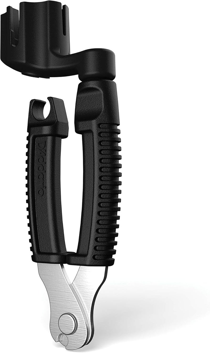 د'اداريو ملحقات D'Addario Pro-Winder أداة لف وقطع أوتار الجيتار – أداة إعادة تركيب الأوتار الكل في واحد – تتضمن مقصات، أداة سحب دبوس الجسر، أداة لف الأوتاد – مصممة لتناسب معظم الجيتارات - Image 1