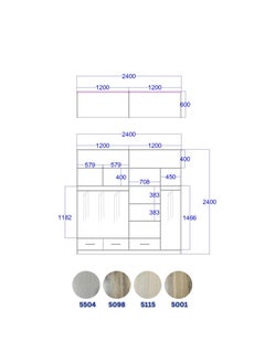Generic Open dressing room width 240 cm Hight 220 cm  - Image 3