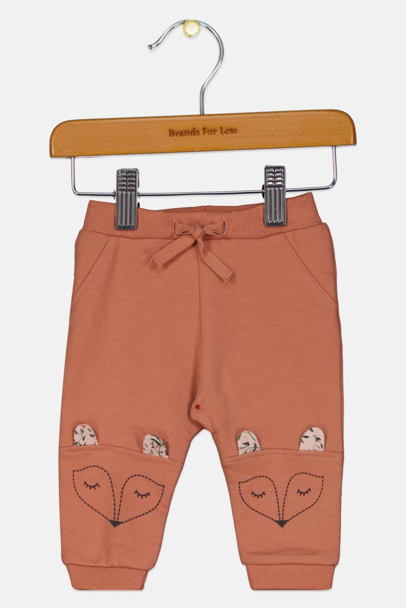 NAME IT Toddlers Girl Embroidered Sweatpants, Old Rose - Image 1