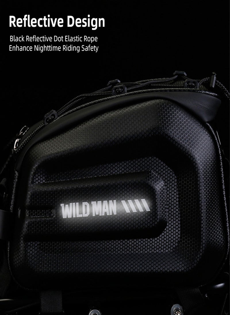 WILD MAN Bicycle Bag Multipurpose Design Mountain Bike Bag Ebike Battery Bag Rear Rack Storage Bike Trunk Bag for Bicycles Ebikes Bag Accessories - Image 4
