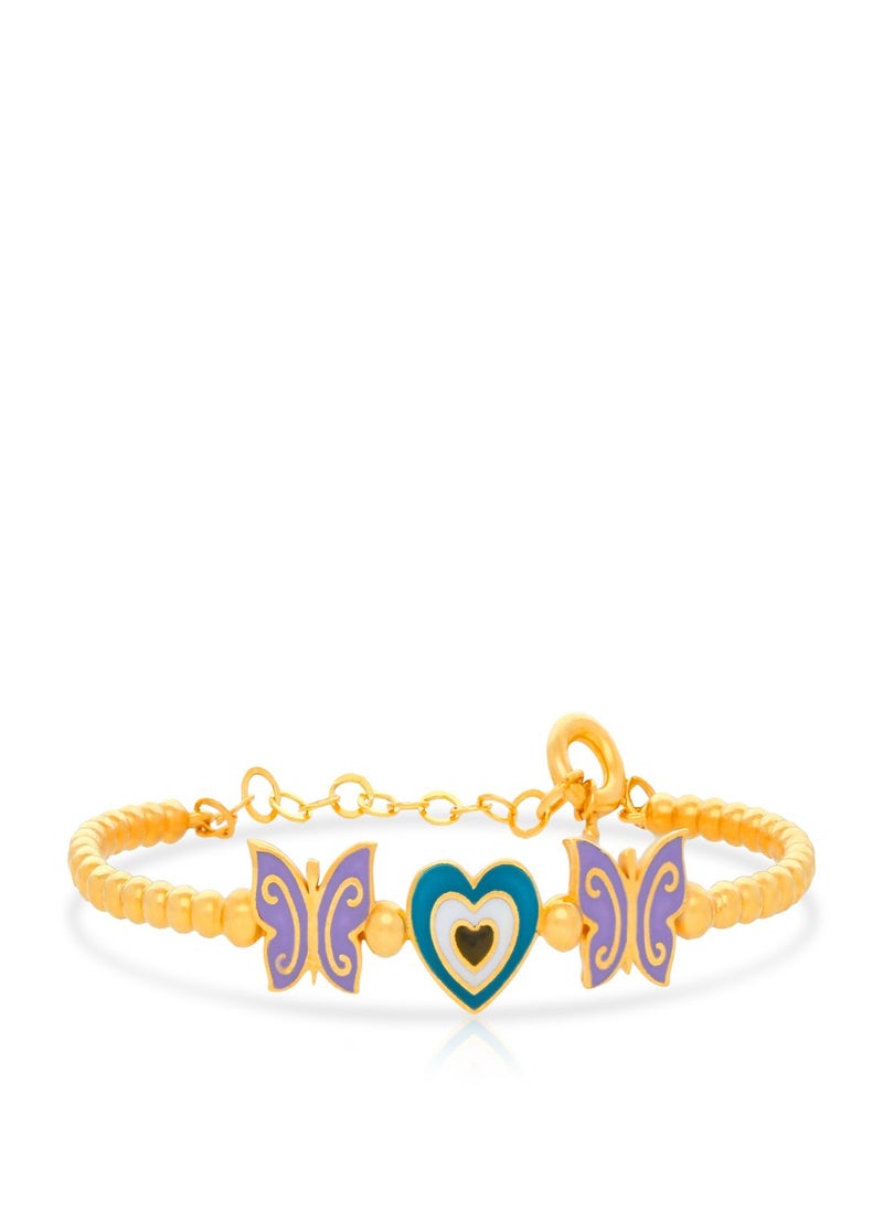 Malabar Gold and Diamonds 22k 916 Purity Starlet Gold Bangle SLBN043Y112  - Image 1